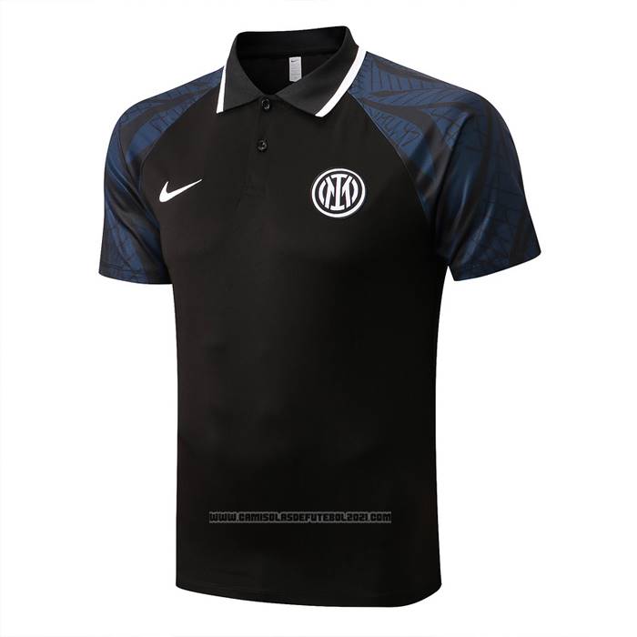 Camisola Polo del Inter de Milao 2022-2023 Preto